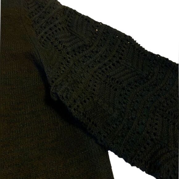 Christian Siriano Women’s Pointelle Pullover Crewneck Lace Sweater SZ Small NWT - Picture 3 of 10